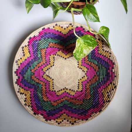 Authentic Southwest Navajo Hand Woven Dream Baskets | 13.5-14 Inch Approximate Size