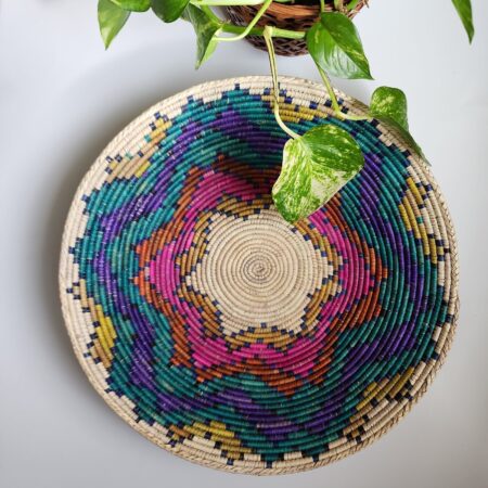 Authentic Southwest Navajo Hand Woven Dream Baskets | 13.5-14 Inch Approximate Size
