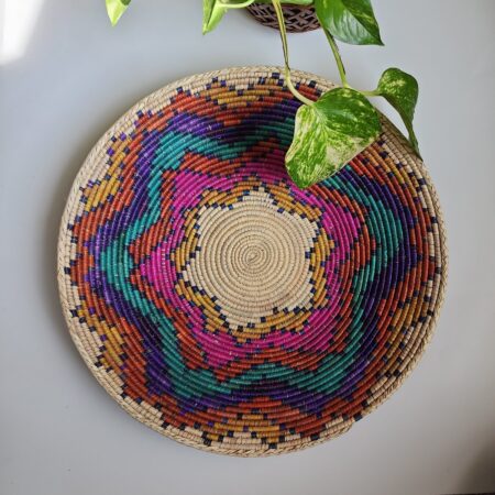 Authentic Southwest Navajo Hand Woven Dream Baskets | 13.5-14 Inch Approximate Size